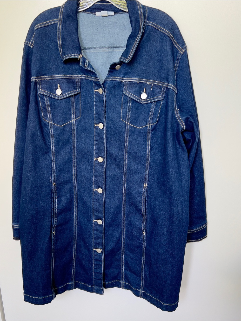 Westport Classic Long Denim women’s Jacket - Dark Blue